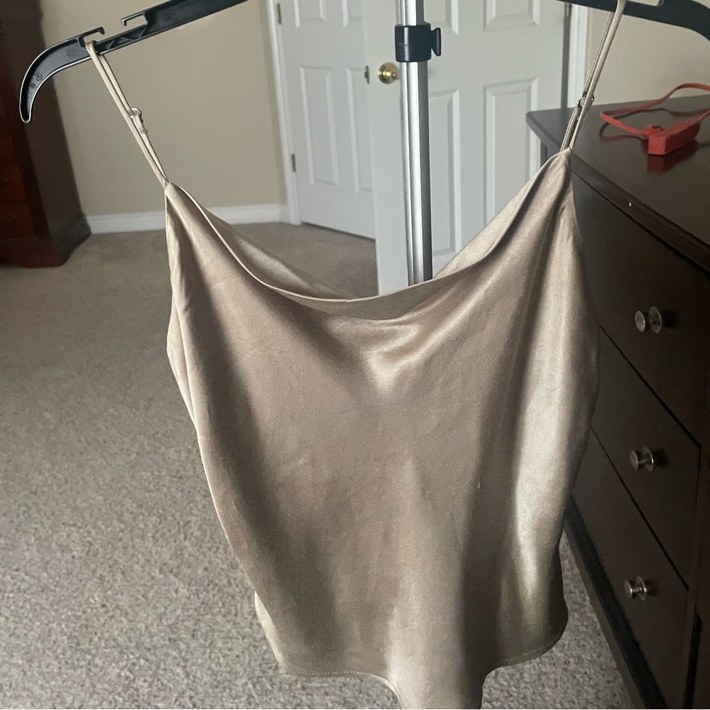 Zara Satin Tank